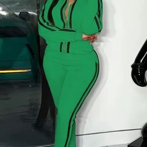 Green Track Pants & Joggers